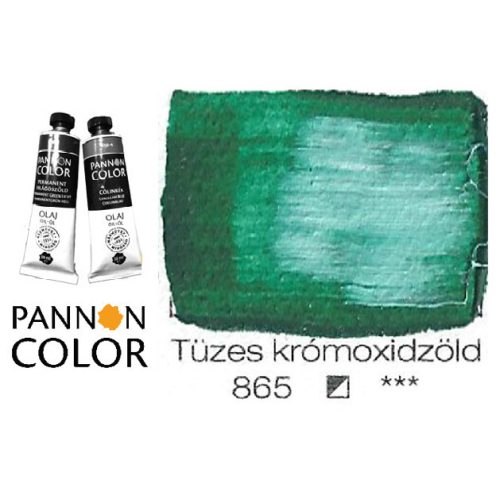 Pannoncolor olajfesték, tüzes krómoxizöld 865/4, 38ml **