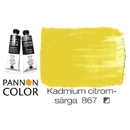 Pannoncolor olajfesték, kadmium citromsárga 867/4, 38ml **