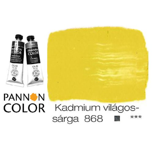 Pannoncolor olajfesték, kadmium világossárga 868/4, 38ml *