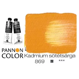 Pannoncolor olajfesték, kadmium sötétsárga 869/4, 38ml *