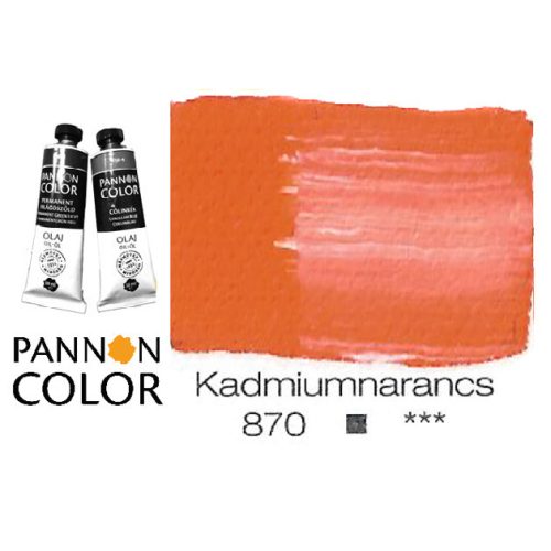 Pannoncolor olajfesték, kadmium narancssárga 870/4, 38ml *