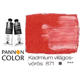   Pannoncolor olajfesték, kadmium világosvörös 871/4, 38ml *