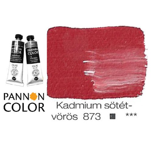 Pannoncolor olajfesték, kadmium sötétvörös 873/4, 38ml *