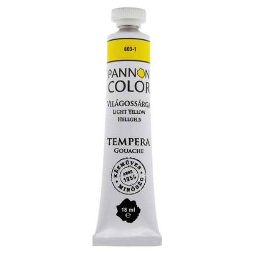 Pannoncolor tempera 18ml, világossárga