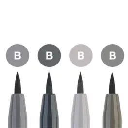   Faber-Castell Pitt Artist ecsetfilc készlet, 4db - képregény árnyékolás