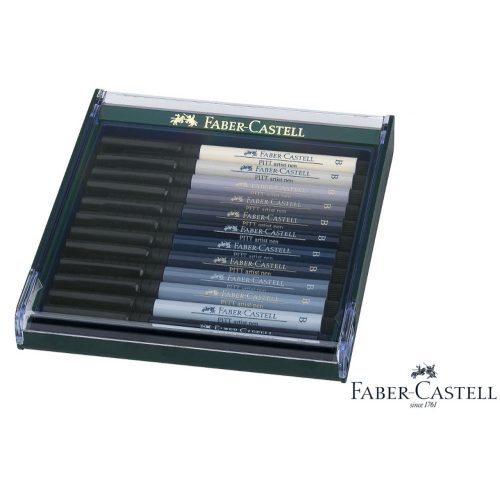 Faber-Castell Pitt filctoll készlet 12db-os szürkeárnyalatok