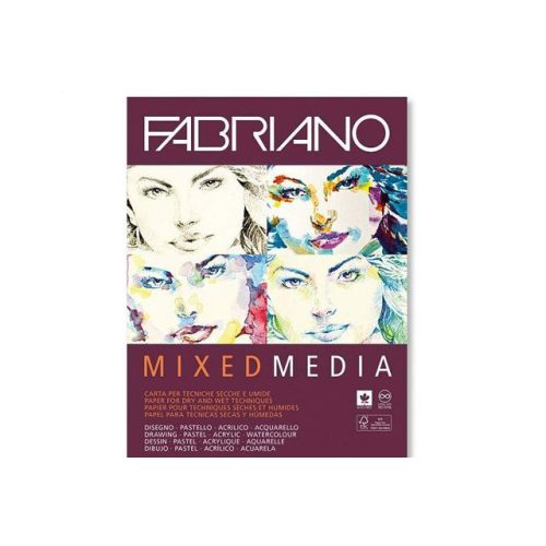Fabriano Mixed media tömb A4 40lap 250g