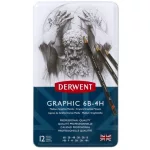 Derwent grafitceruza készlet 6B-4H 12db medium