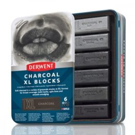 Derwent XL Szén kréta készlet, 6db-os
