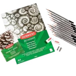 Derwent Academy grafit kezdő készlet 17 darabos