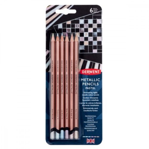 Derwent Metallic ceruza készlet - 6 pasztell szín