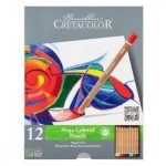 Cretacolor, MegaColor színesceruza készlet,12 db, fémdobozos