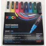UNI POSCA PC-3M 8db-os készlet (0,9-1,3mm) PC-3M 8P