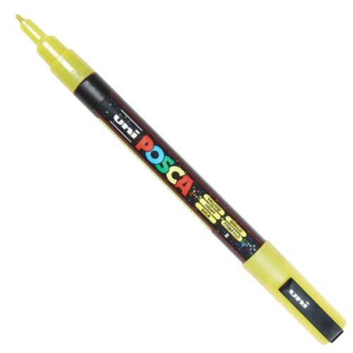 UNI POSCA PC-3ML csillámló sárga (0,9-1,3mm) L2