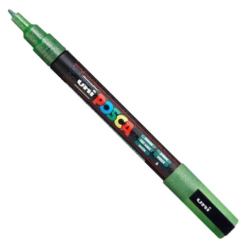 UNI POSCA PC-3ML csillámló zöld (0,9-1,3mm) L6