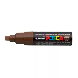 UNI POSCA PC-8K barna vágotthegyű