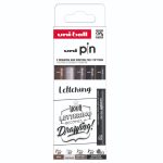 UNI PIN rajzmarker készlet Lettering - 5 db