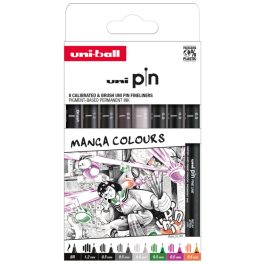 UNI PIN rajzmarker készlet Classic - 8 db Manga színek