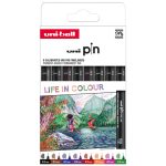 UNI PIN rajzmarker készlet Classic - 8 db Színek világa