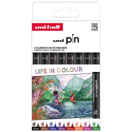 UNI PIN rajzmarker készlet Classic - 8 db Színek világa