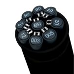 UNI PIN rajzmarker készlet Tube - 9 db fekete