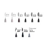 UNI PIN rajzmarker készlet Urban Sketching Collection Box 