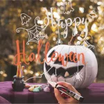 Folyékony kréta készlet Halloween 4db-os, UNI PWE-5M