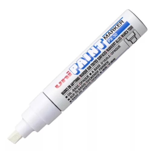 Uni PX-30 Lakkfilc fehér - vágott hegy