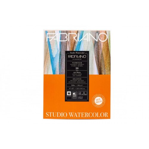 Fabriano akvarell studio tömb 22,9x30,5cm 200g 20lap