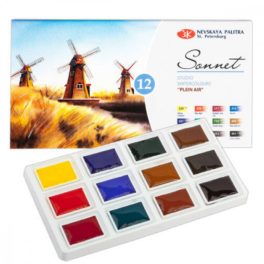   St. Petersburg 'Sonnet' Plein Air-12 színű akvarell készlet