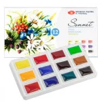 St. Petersburg 'Sonnet' Botanica-12 színű akvarell készlet