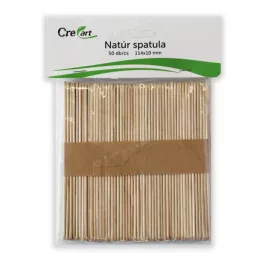 Fa spatula hosszú, 11,4*1cm, 50db/csg