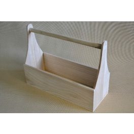 Fa szerszámosláda 36*14*11cm