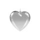 Akril szív forma 8cm (szétnyitható)