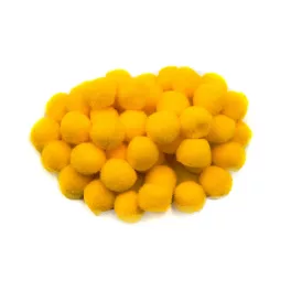 Pompon D=15mm, sárga 100db/csg