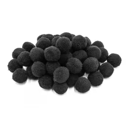 Pompon D=20mm, fekete 50db/csg