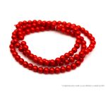 Teklagyöngy füzér piros 8mm