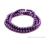 Teklagyöngy füzér közép lila 8mm