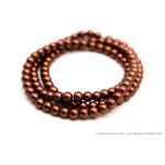 Teklagyöngy füzér rézbarna 8mm