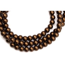 Teklagyöngy füzér csokibarna 8mm