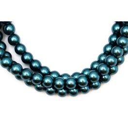 Teklagyöngy füzér sötét türkiz 8mm