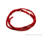 Teklagyöngy füzér piros 4mm
