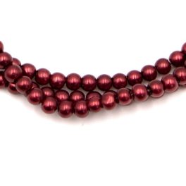 Teklagyöngy füzér bordó 4mm