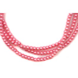 Teklagyöngy füzér rózsaszín 4mm