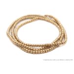 Teklagyöngy füzér arany 4mm