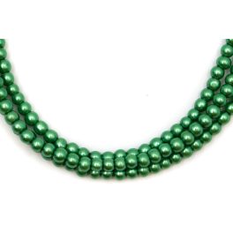 Teklagyöngy füzér mohazöld 4mm