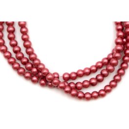 Teklagyöngy füzér erős rózsaszín 6mm