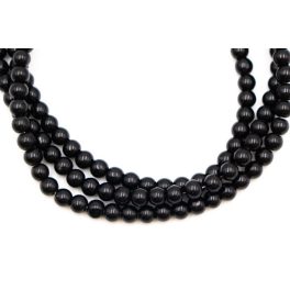 Teklagyöngy füzér fekete 6mm