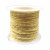 Pamutzsinór 1mm világossárga/fehér 10m/tekercs