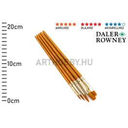   Daler Rowney Simply ecsetkészlet 5db-os szintetikus, rövid nyéllel